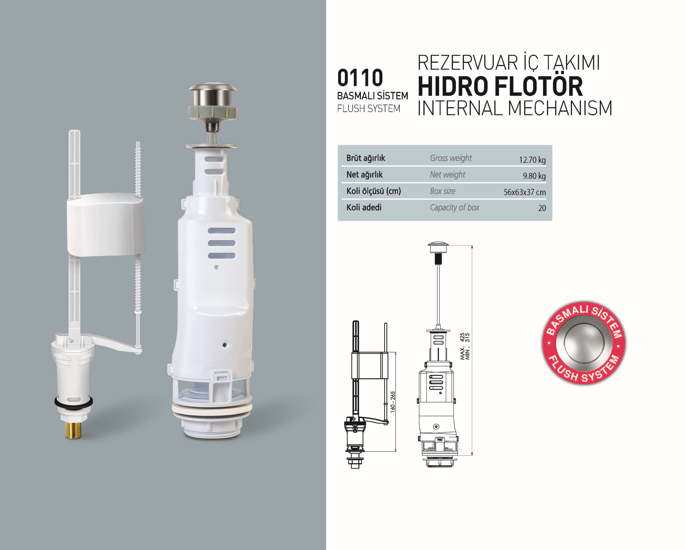 NKP TEK BASMALI İÇ TAKIM HİDRO